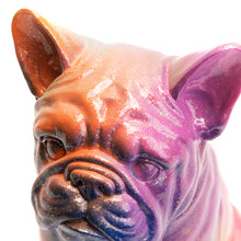 Afbeelding in Gallery-weergave laden, Beeld Bulldog Regenboogkleuren 32 cm - Voor buiten en binnen
