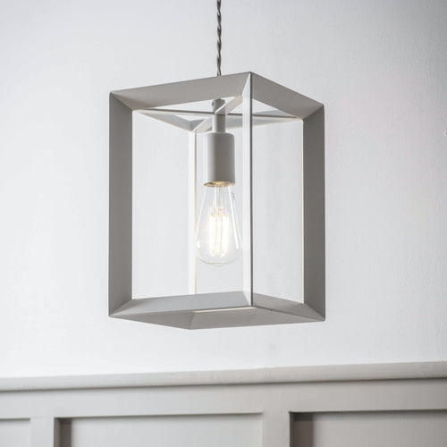 hanglamp in metalen frame