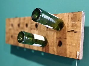 houten wijnflessenrek
