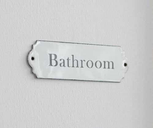 naambord badkamer