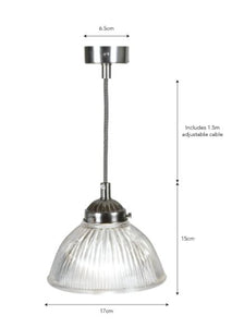 Petit Paris Hanglamp glas - kap 15 cm KLEIN!